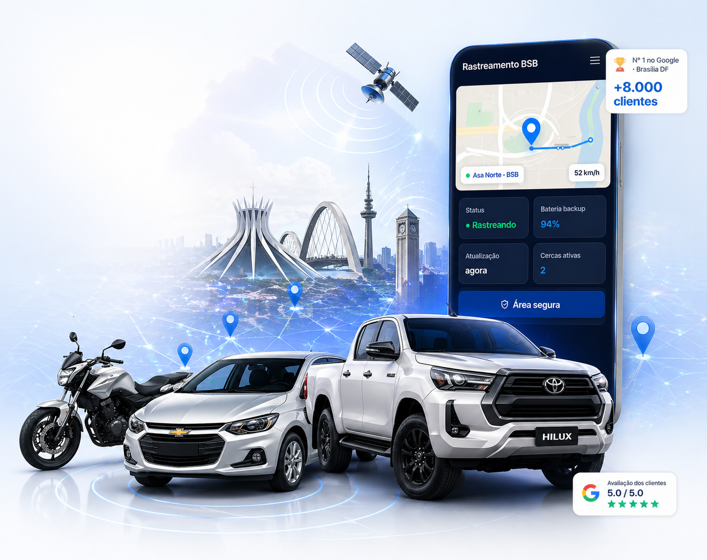 Rastreador veicular BSB — caminhao monitorado em Brasilia DF